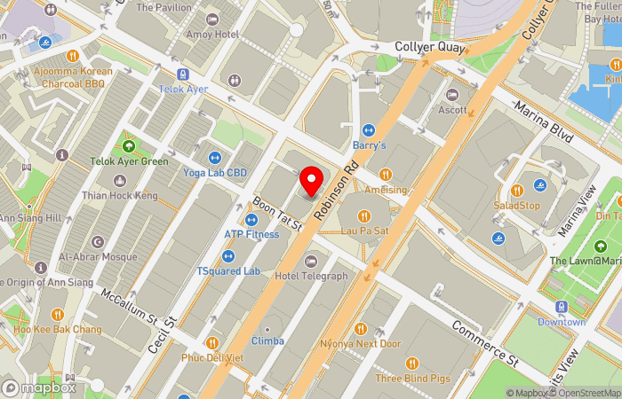 Map location of Parkway Shenton Medical Clinic (Robinson Road)