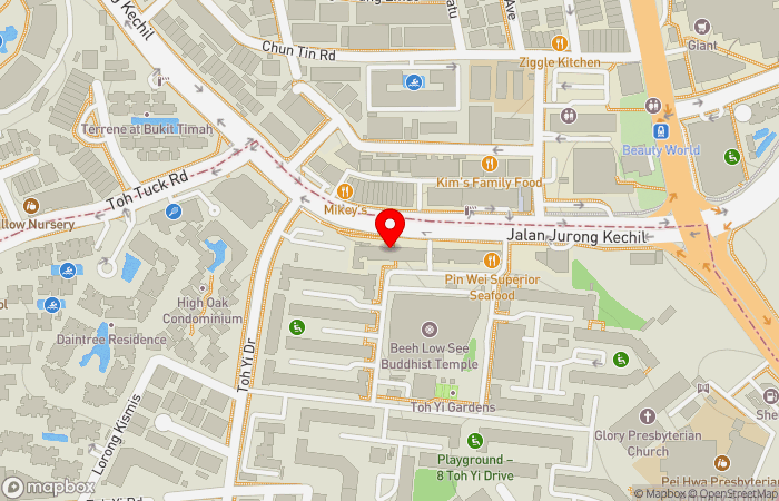 Map location of Parkway Shenton Medical Clinic (Toh Yi)