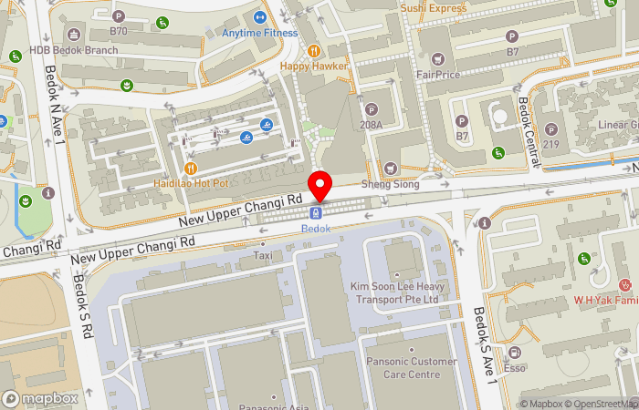 Map location of Pinnacle Family Clinic (Bedok MRT)