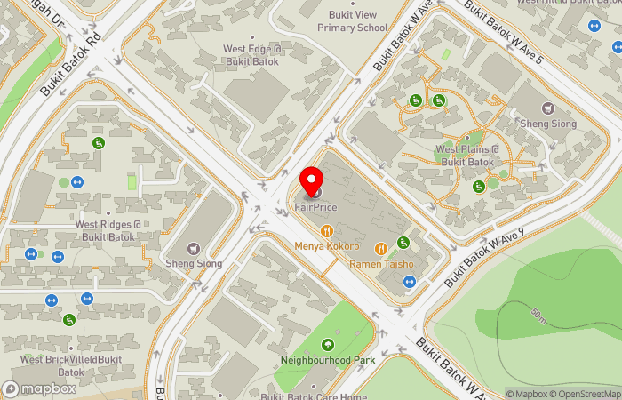 Map location of ProHealth Medical Group @Bukit Batok