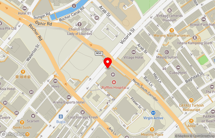 Map location of Raffles Executive Medical Centre