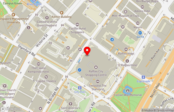 Map location of Raffles Medical