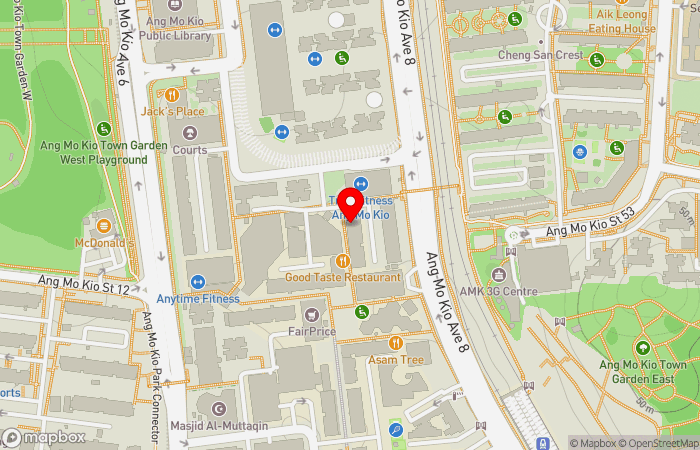 Map location of Raffles Medical Ang Mo Kio