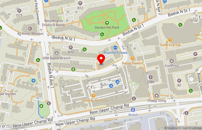 Map location of Raffles Medical Bedok North
