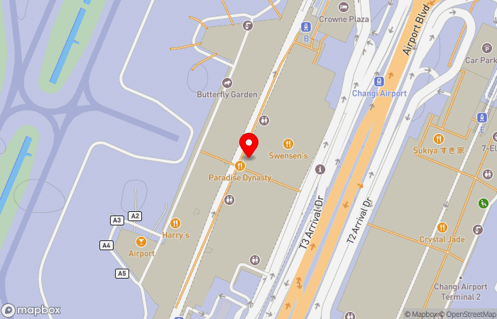 Map location of Raffles Medical (Changi Airport Terminal 3)