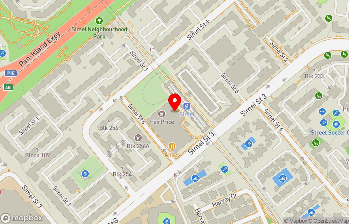 Map location of Raffles Medical Eastpoint Mall