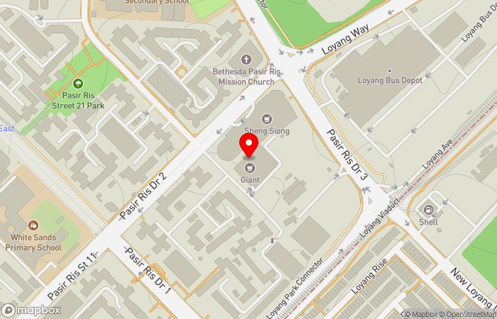 Map location of Raffles Medical (Loyang Point)