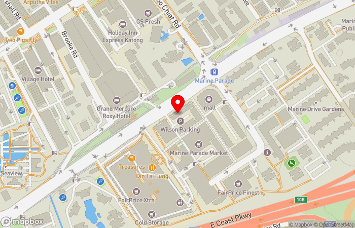 Map location of Raffles Medical (Marine Parade Central)