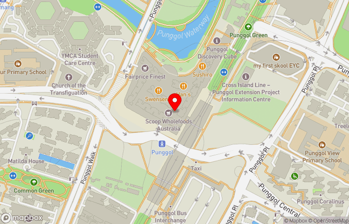Map location of Raffles Medical (Waterway Point)