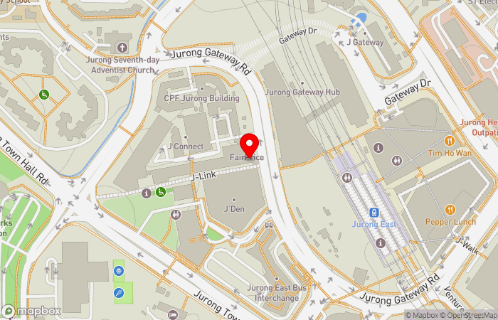 Map location of SATA CommHealth Jurong Medical Centre