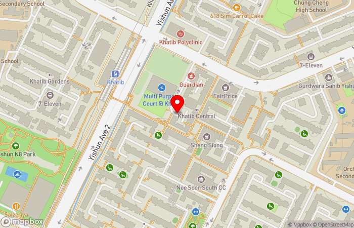 Map location of Silver Cross Family Clinic (Yishun)