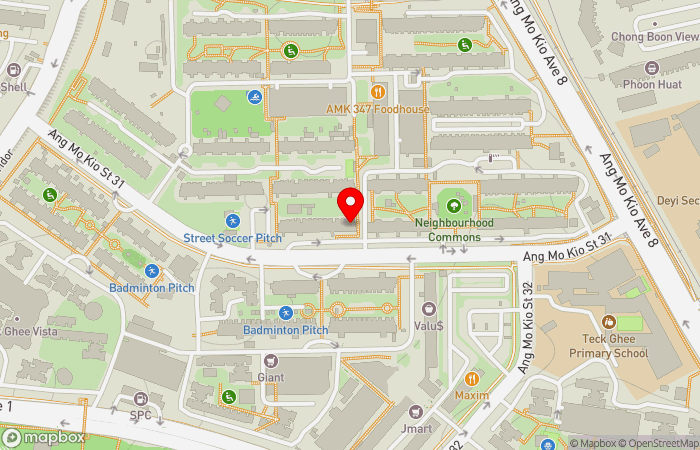 Map location of Singapore Buddhist Free Clinic (AMK)