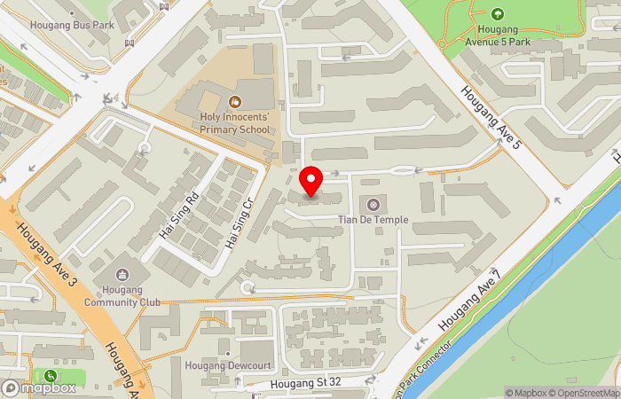 Map location of STAT MEDICAL CLINIC @ HOUGANG