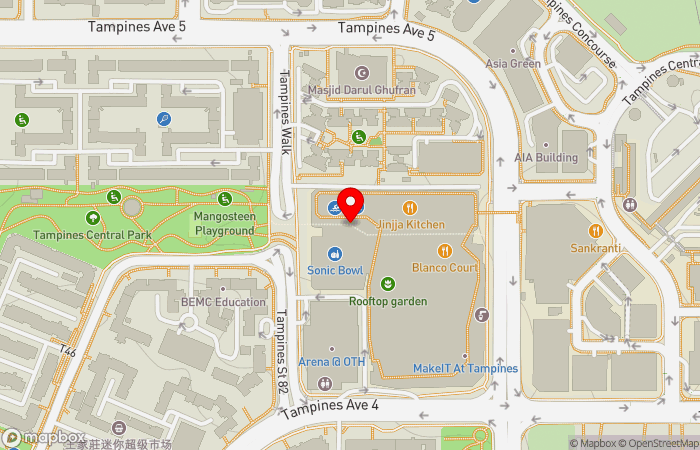 Map location of Tampines Family Medicine Clinic