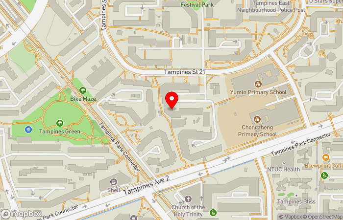 Map location of Tampines Medical Centre