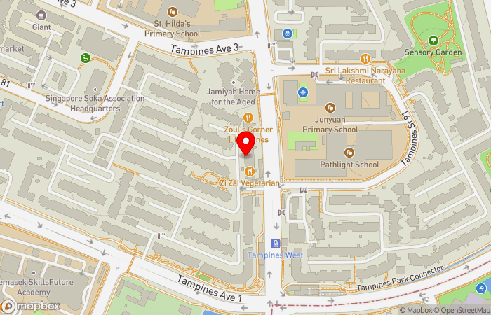 Map location of Tampines Medilife Clinic