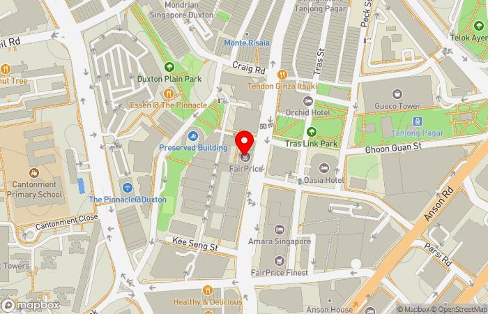 Map location of Tanjong Pagar Medical Clinic