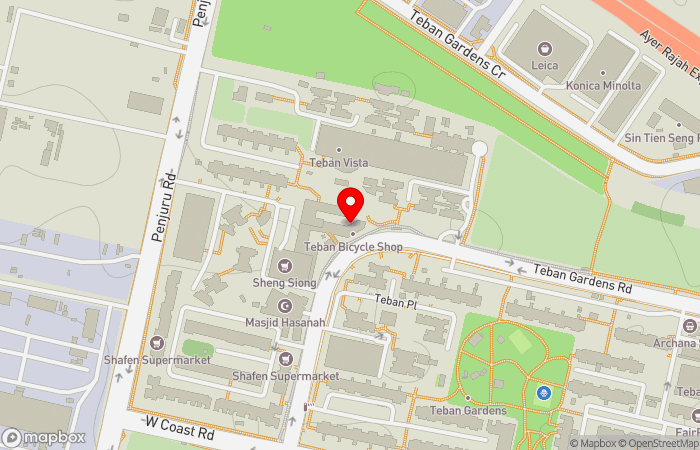 Map location of Teban Garden Clinic