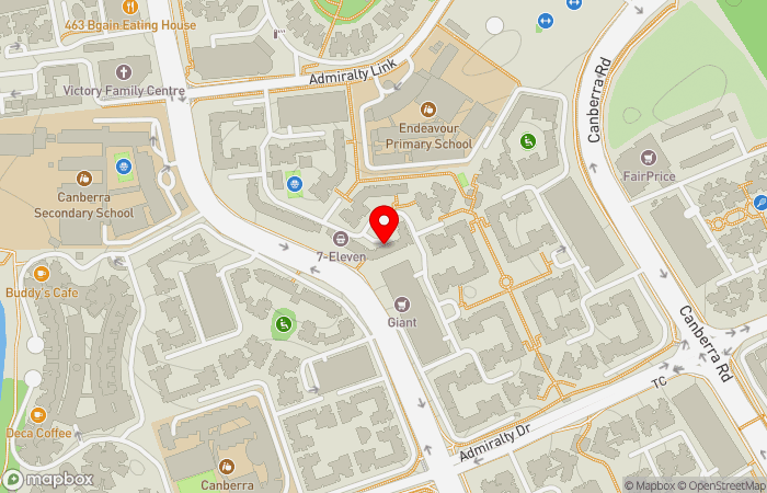 Map location of Temasek Medical Centre Sembawang
