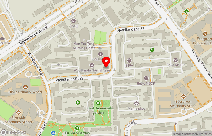 Map location of Temasek Medical Centre Woodlands