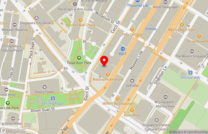 Map location of The Clinic Group @ Capital Tower