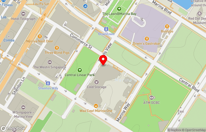 Map location of The Clinic Group @ Marina One