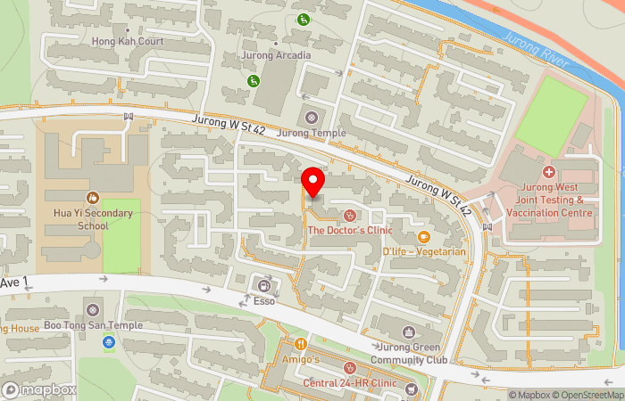 Map location of The Doctor's Clinic