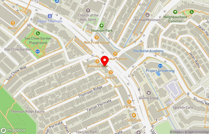 Map location of The Flame Tree Medical Centre Pte Ltd