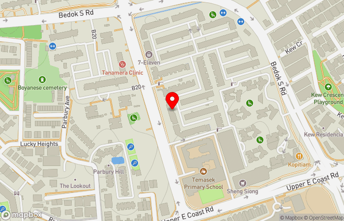 Map location of True Medical Clinic (Bedok South)