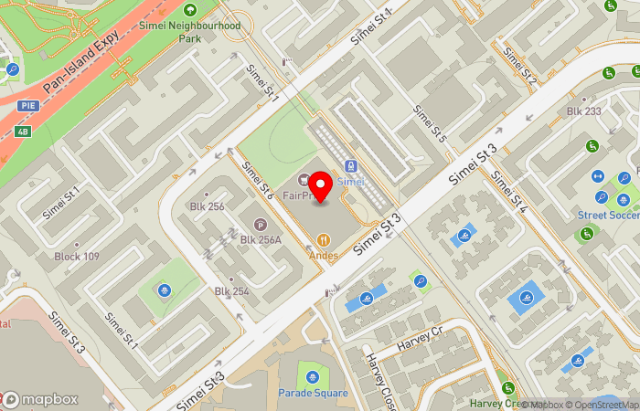 Map location of TrueCare Clinic @ Eastpoint Mall