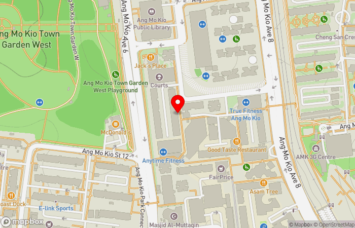 Map location of Ultimed Family Clinic (Ang Mo Kio Ave 6)