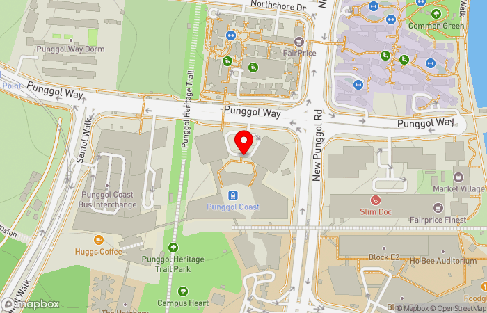 Map location of UNIHEALTH 24-HR CLINIC PUNGGOL COAST
