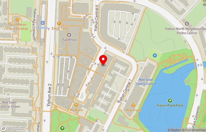 Map location of UniQ Medical Clinic (Yishun)