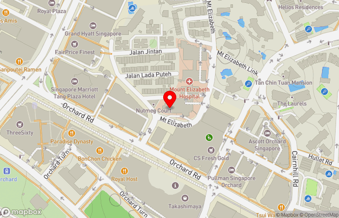 Map location of Urohealth Medical Clinic (Orchard)