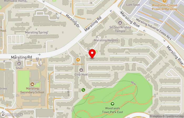 Map location of Woodlands Clinic