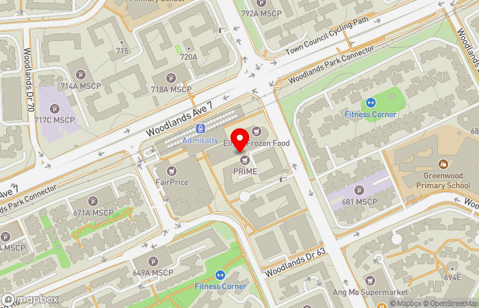 Map location of YIM Medical Centre Admiralty MRT