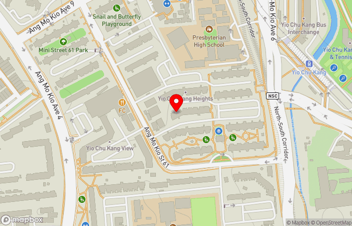 Map location of Yio Chu Kang MRT Clinic